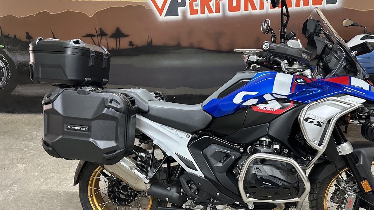 BMW R1250GS with SW-Motech luggage at VPerformance